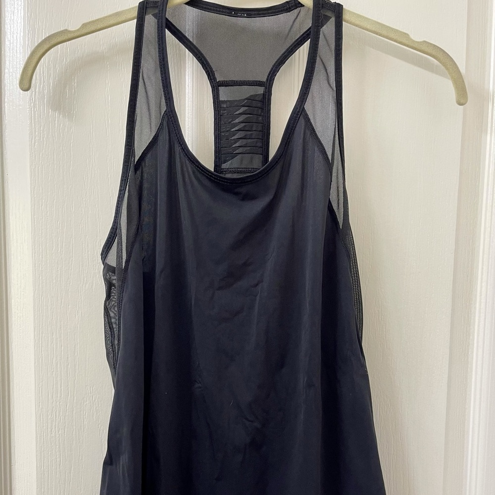 Sheer back racerback tank